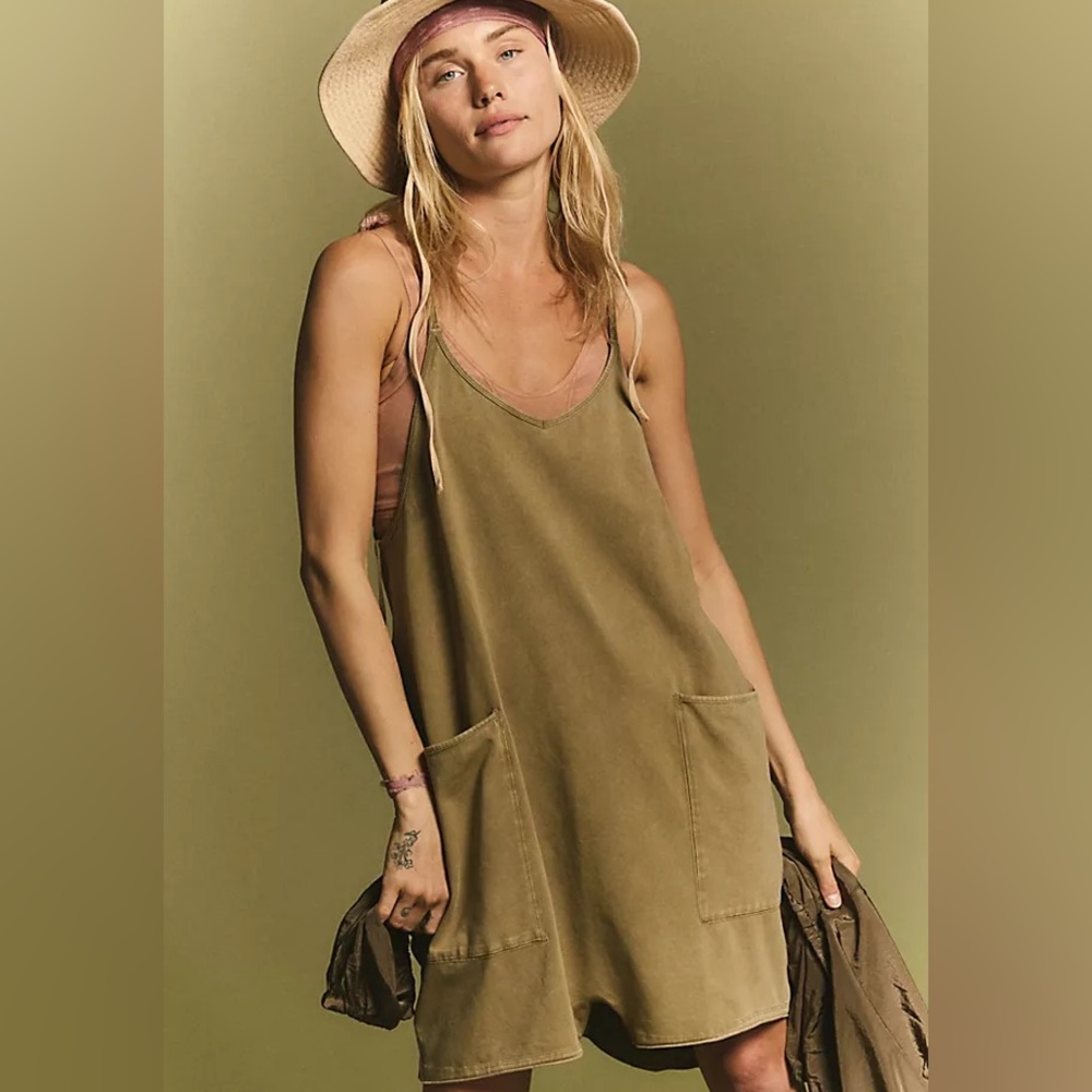 FP Movement Hot Shot Romper- Taupe